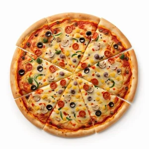 Rustic Brick Oven Pepperoni Pizza – 14-inch, Charred Crust, Spicy Pepperoni, Artisan Cheese