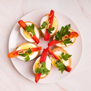 Bruschetta Tomato with Egg Side Dish